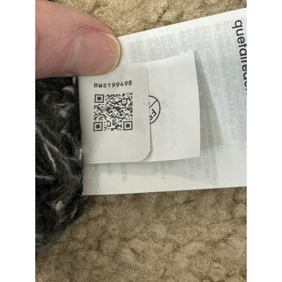 NWT The North Face Rhodina Beanie TNF Black/White Women One Size Cozy Chunky Hat - Picture 8 of 8